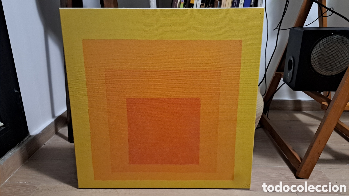Arte: Josef Albers. Impresion sobre lienzo - Foto 1