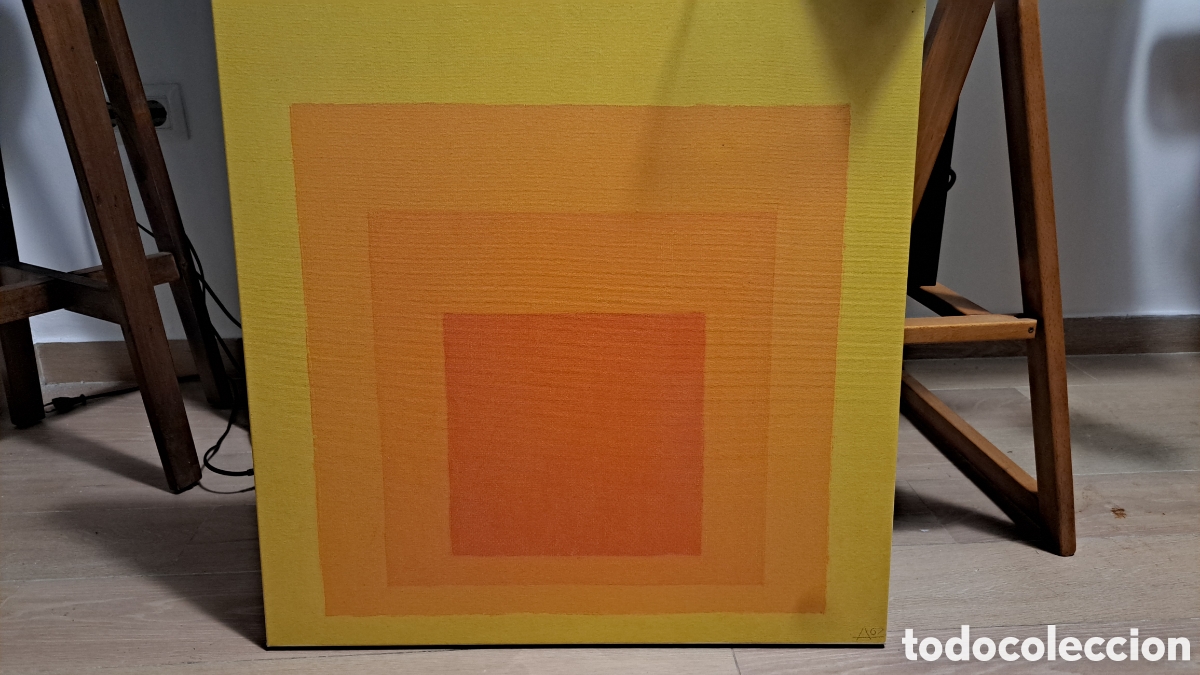 Arte: Josef Albers. Impresion sobre lienzo - Foto 2