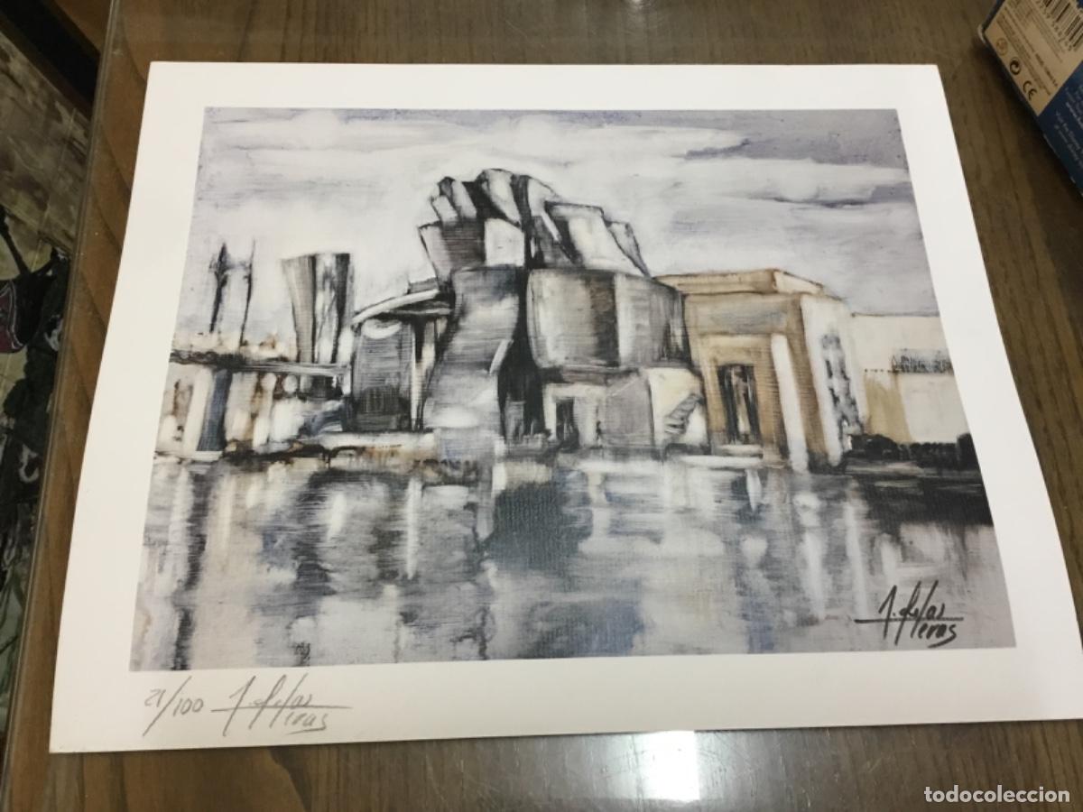 Arte: Litograf&iacute;a serie limitada museo gughemim