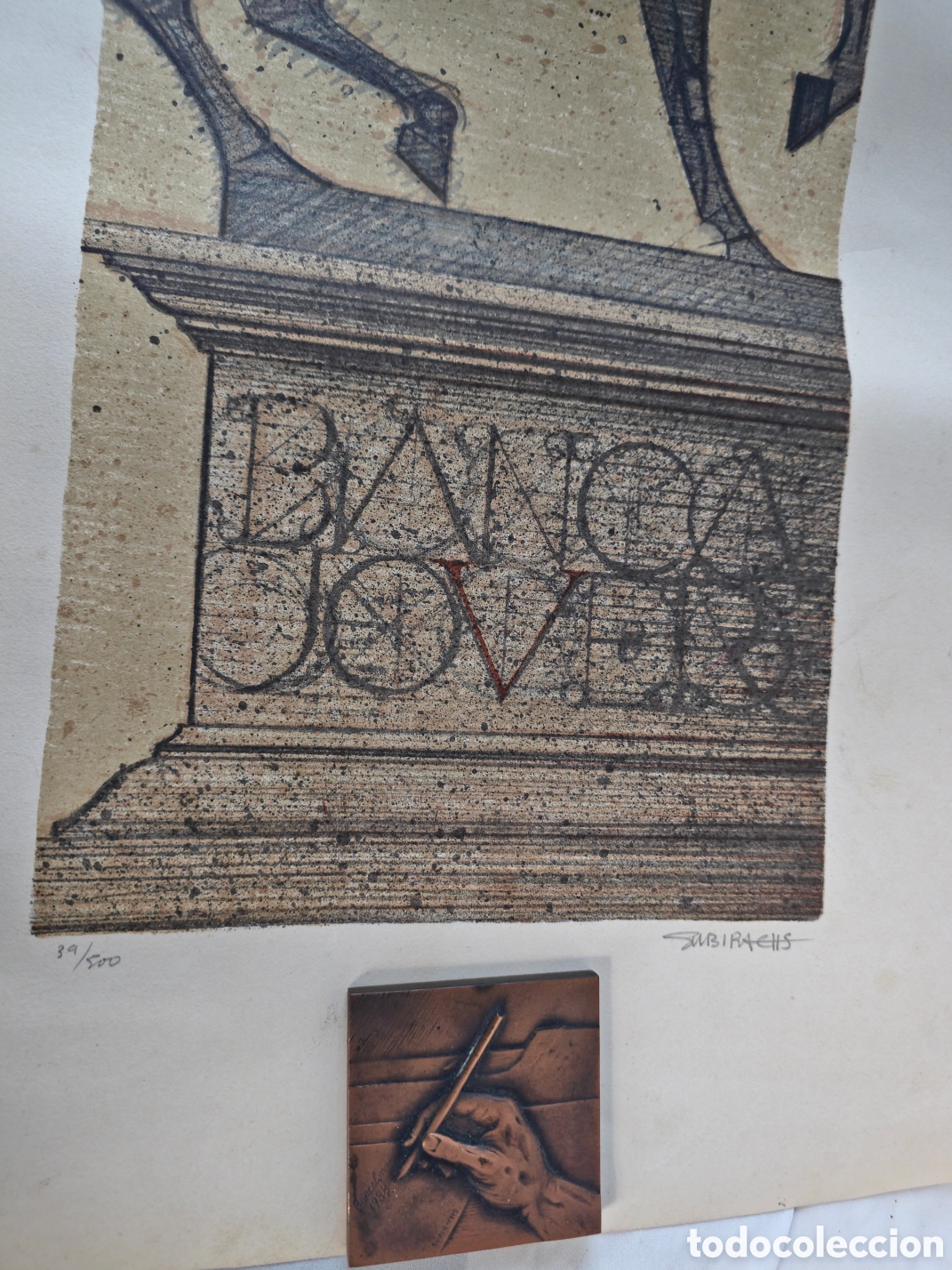 Arte: Litografia y Medalla de Subirachs - Foto 8