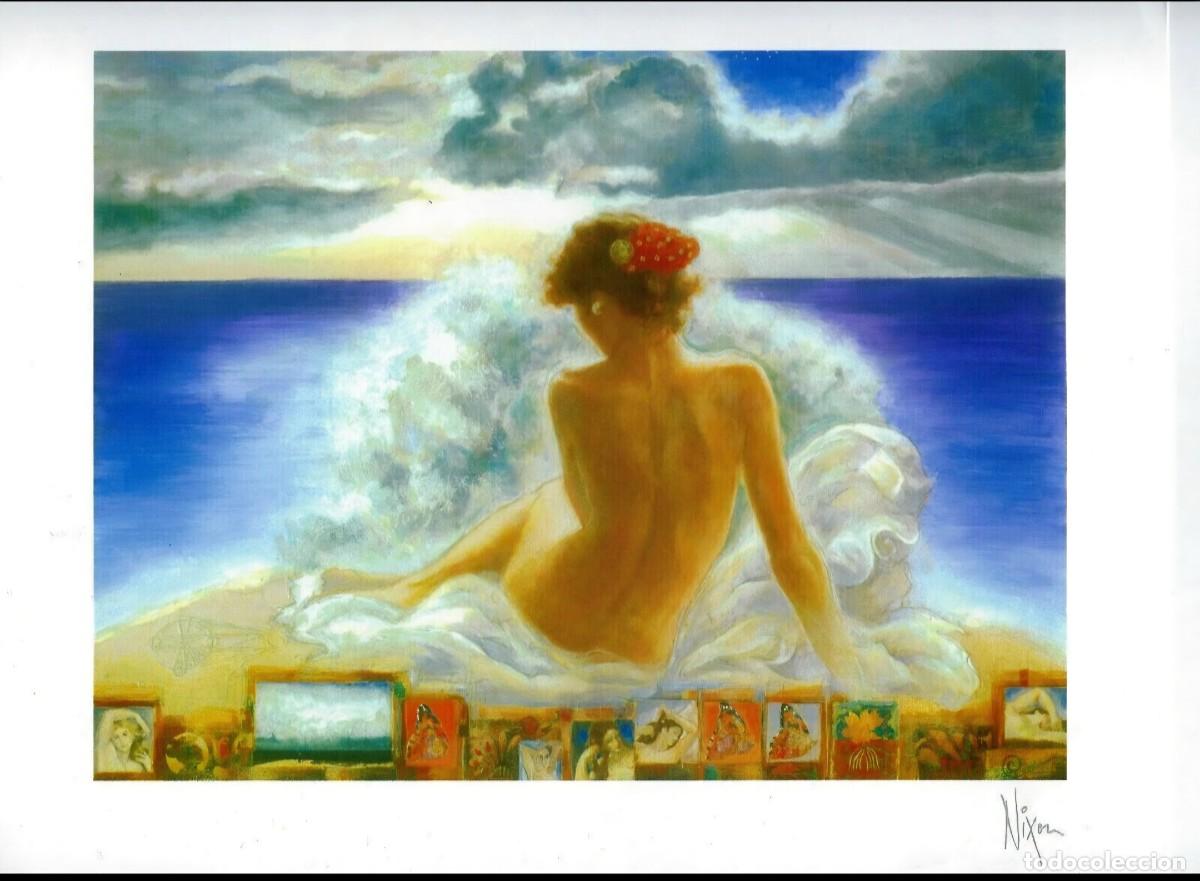 Arte: Seriolitograf&iacute;a / Grabado Peter Nixon - Venus Anadyomene (Enmarcada y Excelente Estado) ​Descripc