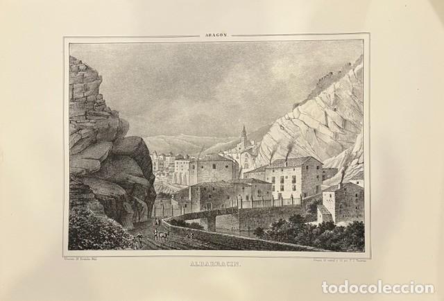 Arte: ARAGON, PARCERISA, LITOGRAFIA DE ALBARRACIN 1945