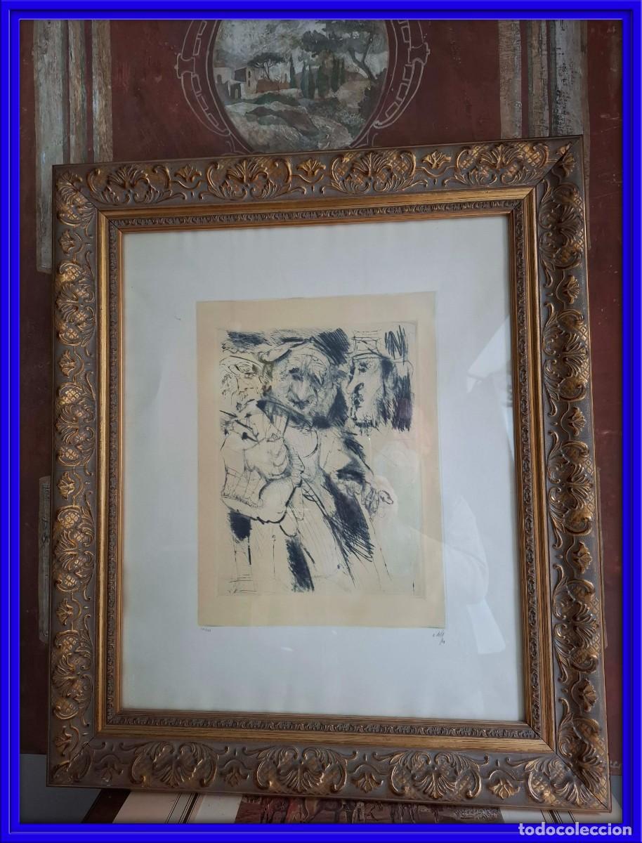 Arte: LITOGRAFIA DE ALVARO DELGADO ESCUELA DE MADRID 173/180
