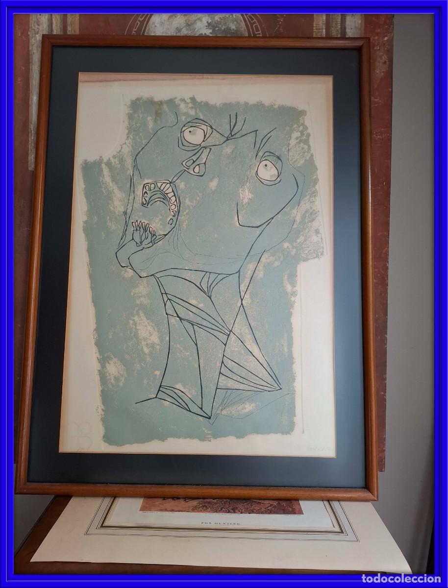 Arte: LITOGRAFIA DE OSWALDO GUAYASAMIN (1919-1999)