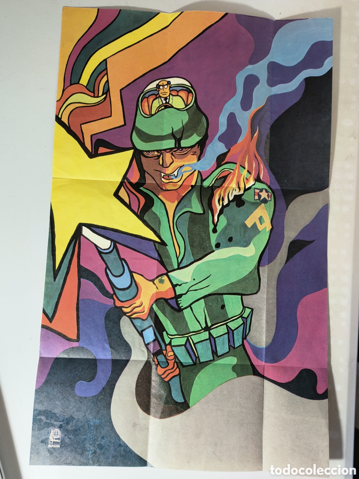 Arte: Cuba,cartel original de la OSPAAAL,US techno soldier,1971