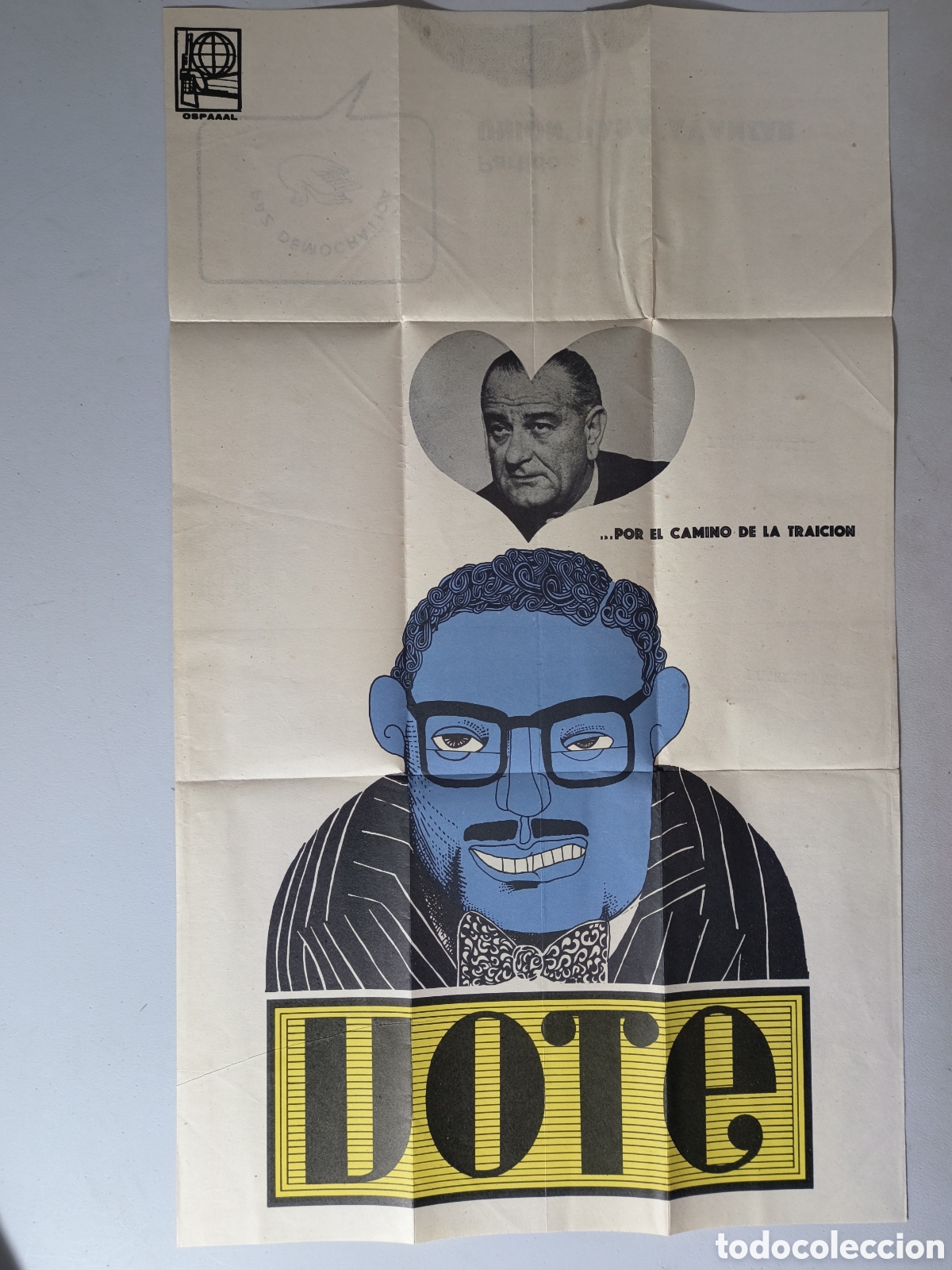 Arte: Cuba,cartel original titulado democracia representativa ,OSPAAAL,1968