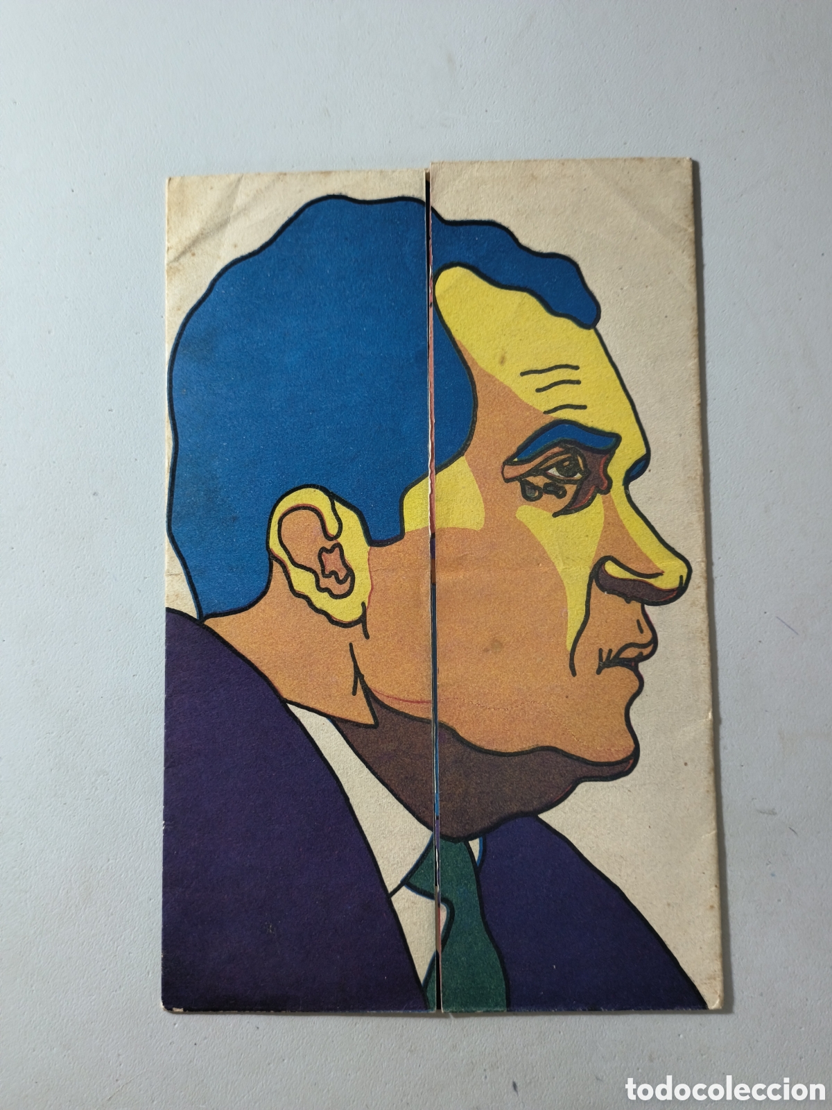 Arte: Cuba,ic&oacute;nico poster tipo origami,Richard Nixon,a&ntilde;o 1972