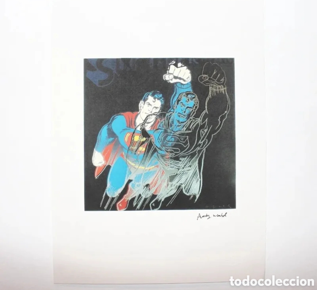 Arte: Litograf&iacute;a Andy Warhol, 'Superman' (1986),