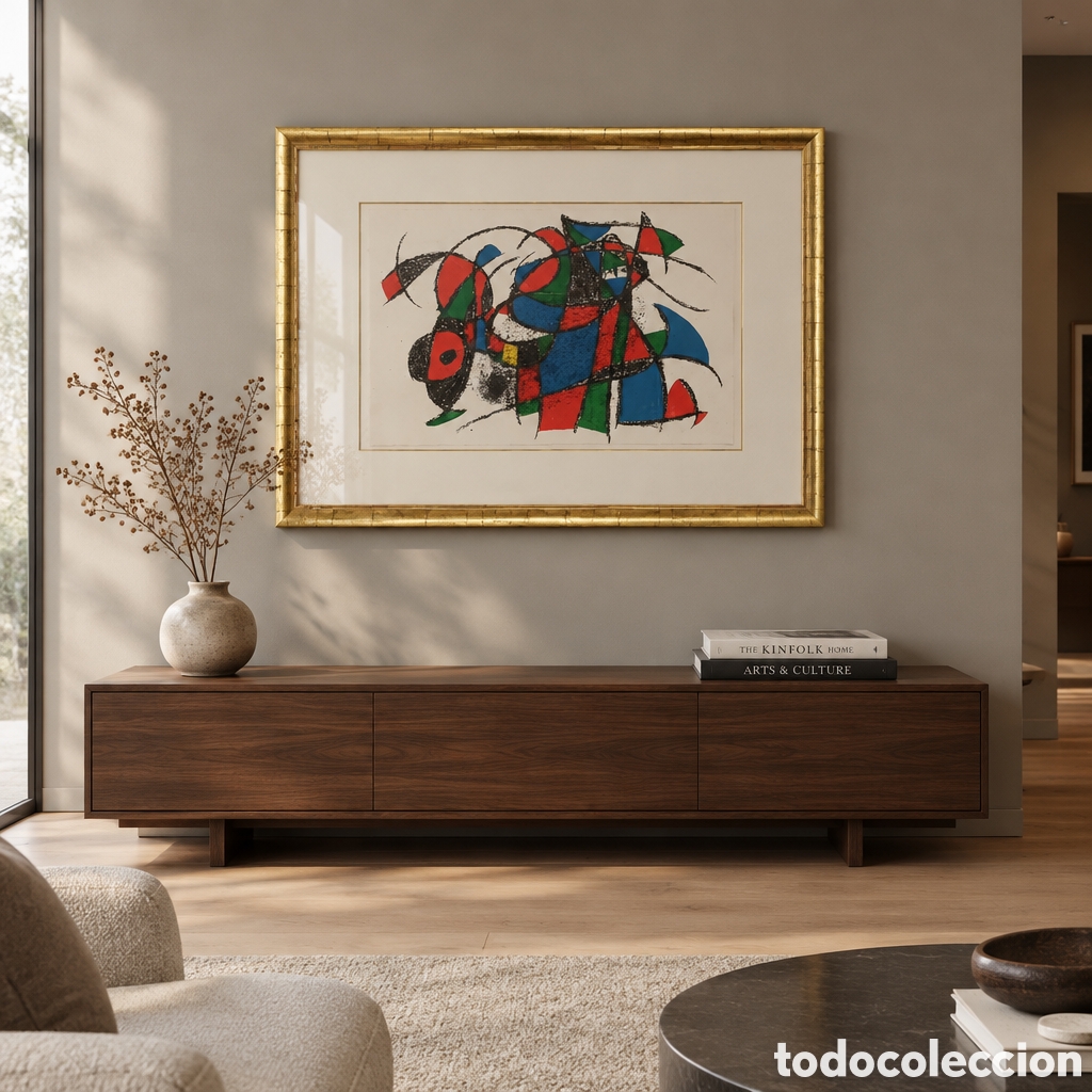 Arte: JOAN MIR&Oacute;, Litograf&iacute;a III, De la suite 12 litograf&iacute;as originales, 1972, Sin firma, Litograf&iacute;a S/N, 3