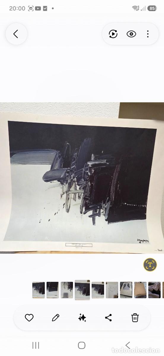 Arte: L&aacute;mina original de arte abstracto - Andr&eacute; Marfaing (Galerie Ariel, Par&iacute;s 1978)