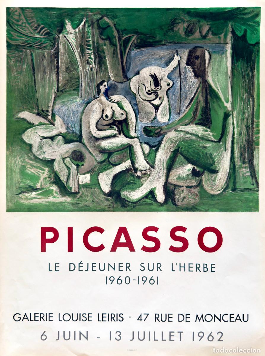 Arte: Picasso &ndash; Le D&eacute;jeuner sur l'herbe &ndash; Affiche lithographique Mourlot 1962