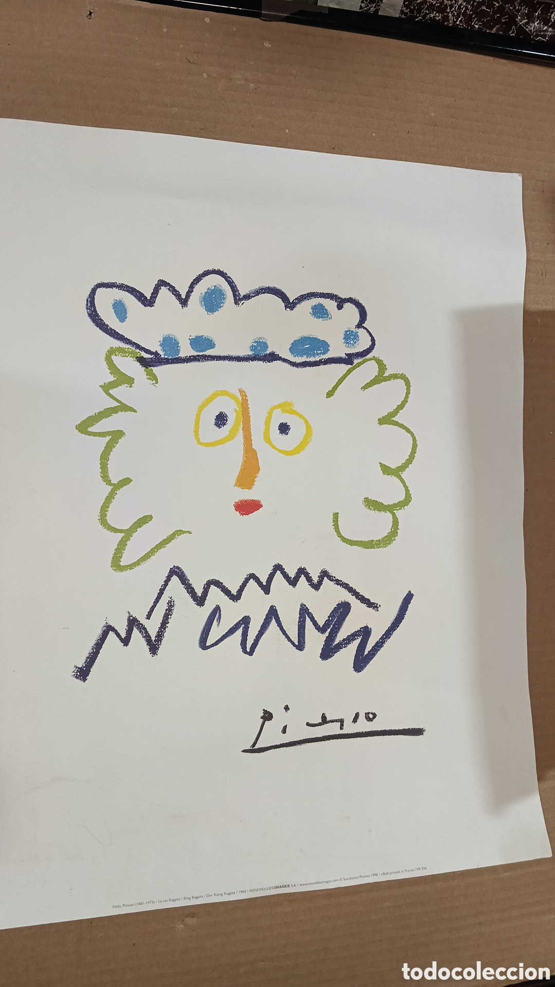 Arte: LITOGRAF&Iacute;A PICASSO FACS&Iacute;MIL CON CERTIFICADO