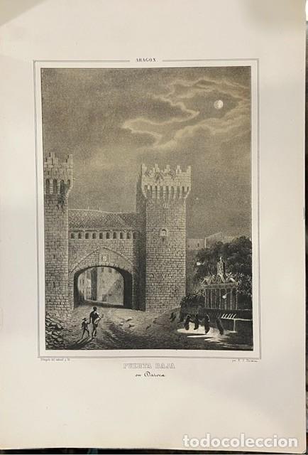 Arte: ARAGON, PARCERISA, LITOGRAFIA DE LA PUERTA BAJA, DAROCA, 1845