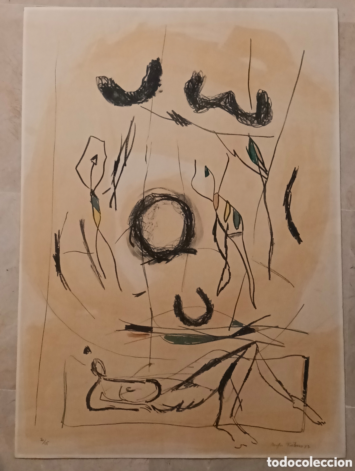Arte: Rafa Corteza, litograf&iacute;a 1987 - Foto 1