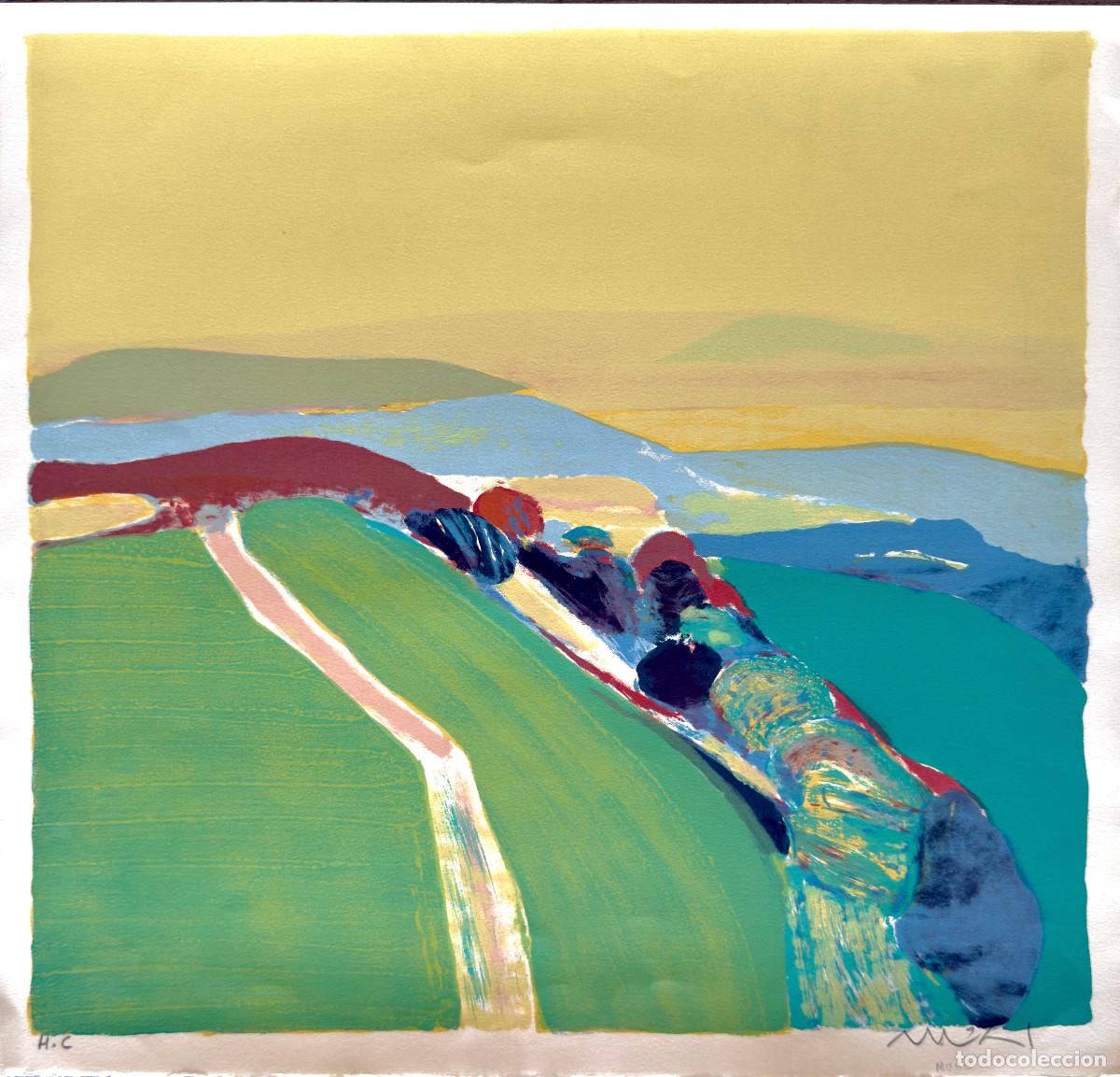 Arte: Roger Muhl - Automne en Provence &ndash; Lithographie originale sign&eacute;e &ndash; &Eacute;preuve H.C