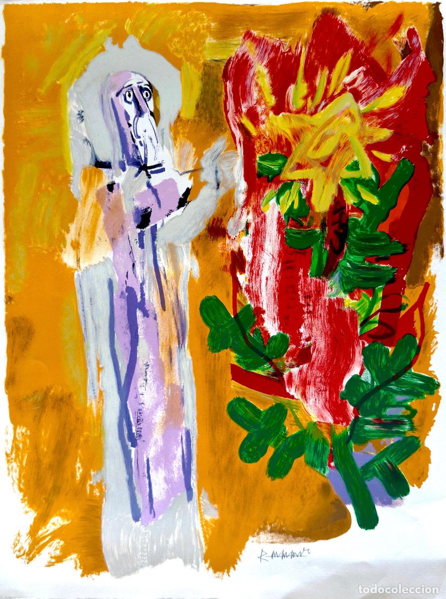 Arte: Abraham Rattner - Then the Lord Said unto Moses&hellip; &mdash; Lithographie originale sign&eacute;e &mdash; 1972