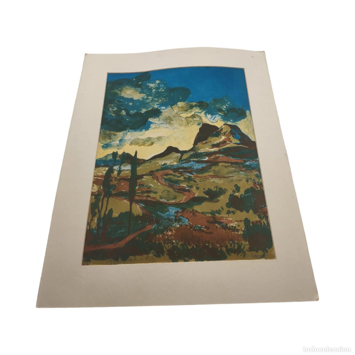 Arte: LITOGRAF&Iacute;A A COLOR NUMERADA Y FIRMADA EN PLANCHA - GUILERMO OCHOA (G. OCHOA) - PAISAJE EXPRESIONISTA