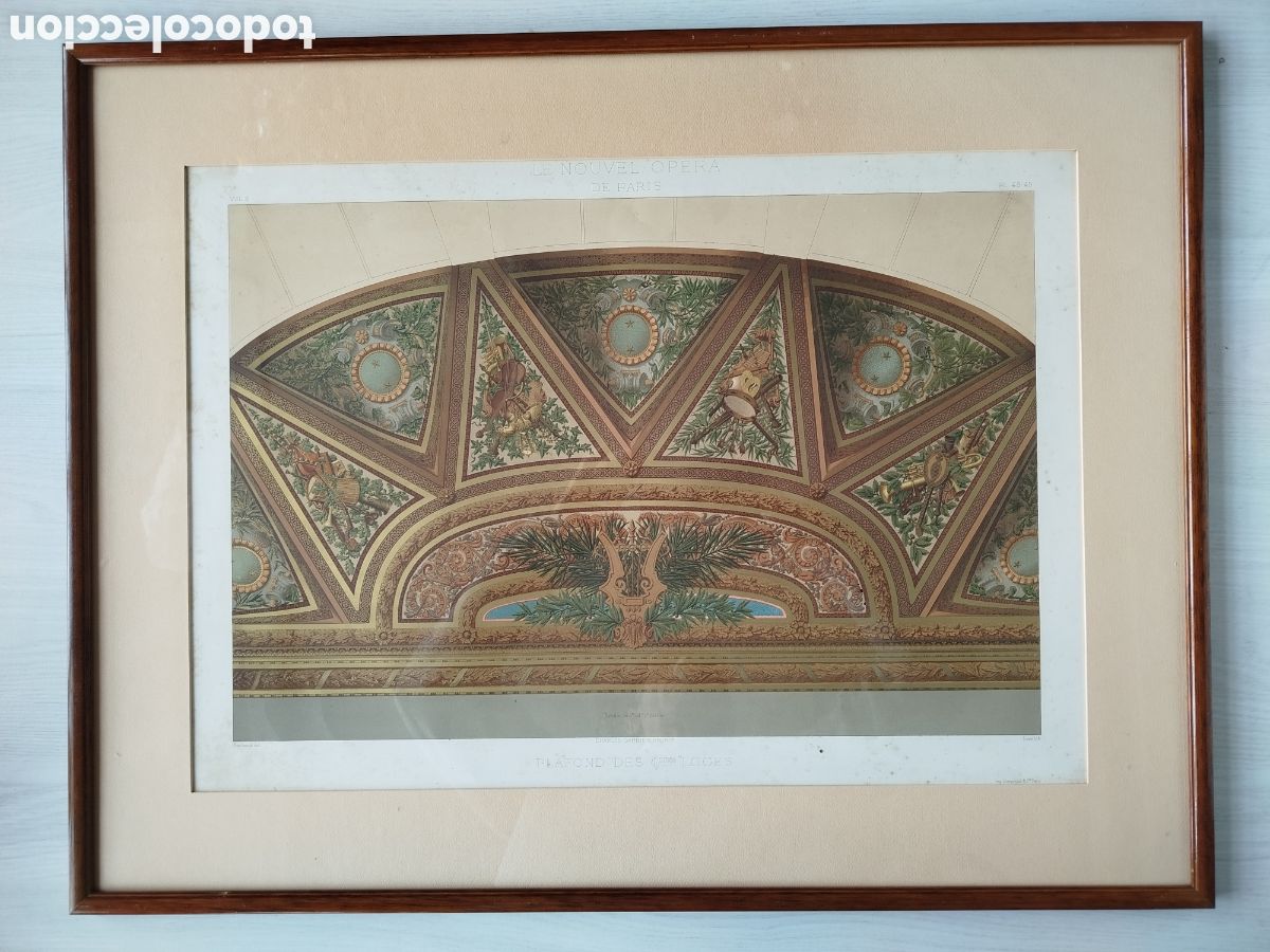 Arte: CROMOLITOGRAF&Iacute;A LE NOUVEL OPERA DE PARIS. CHARLES GARNIER.. 1880