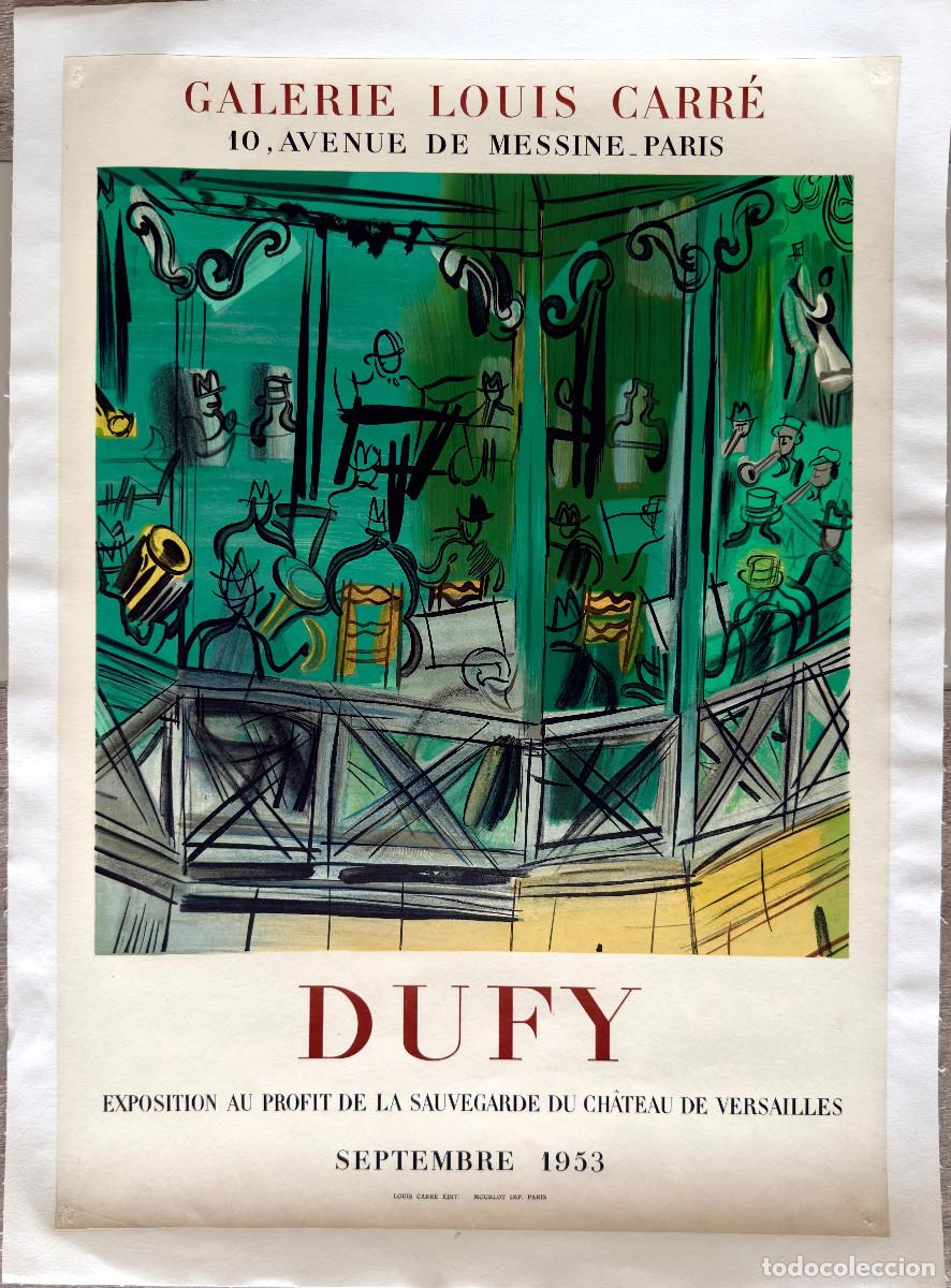 Arte: Raoul Dufy - Galerie Louis Carr&eacute;, Paris, 1953 - Affiche lithographique originale &mdash; Mourlot