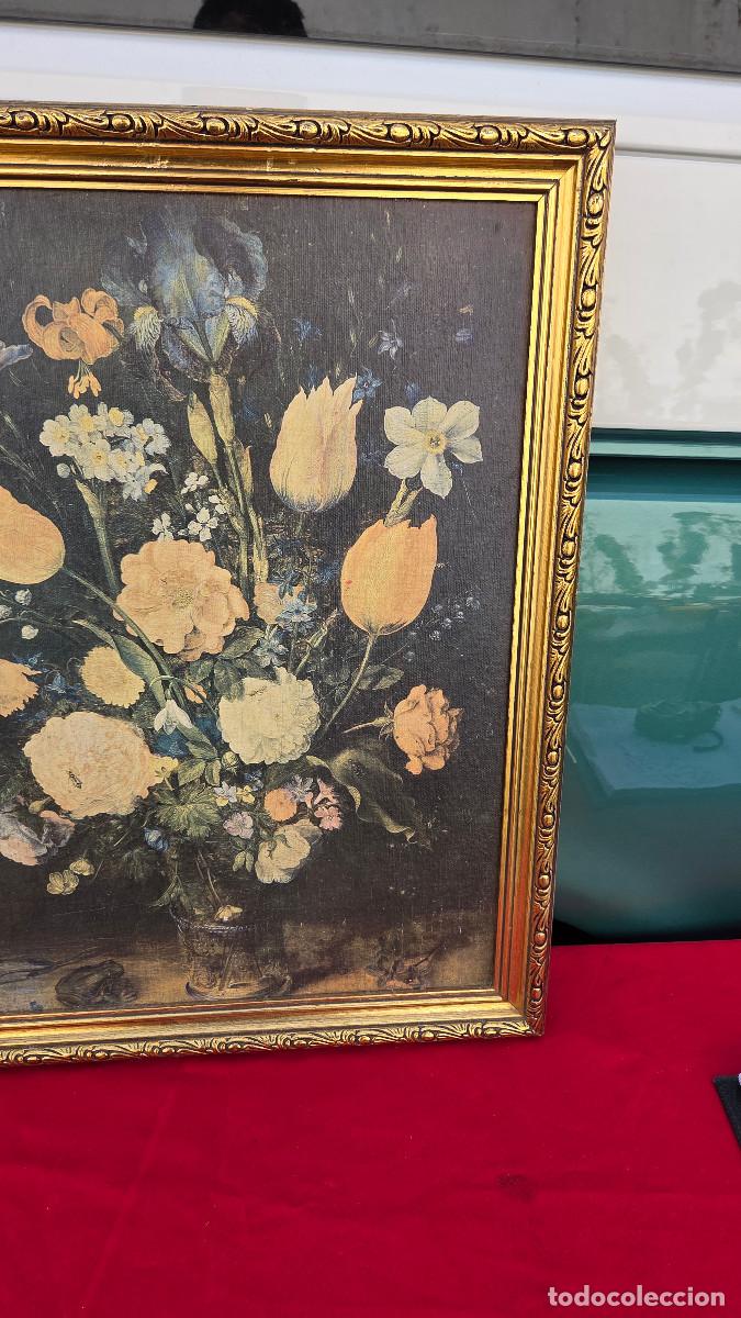 Arte: cuadro de madera con litografia - Foto 5