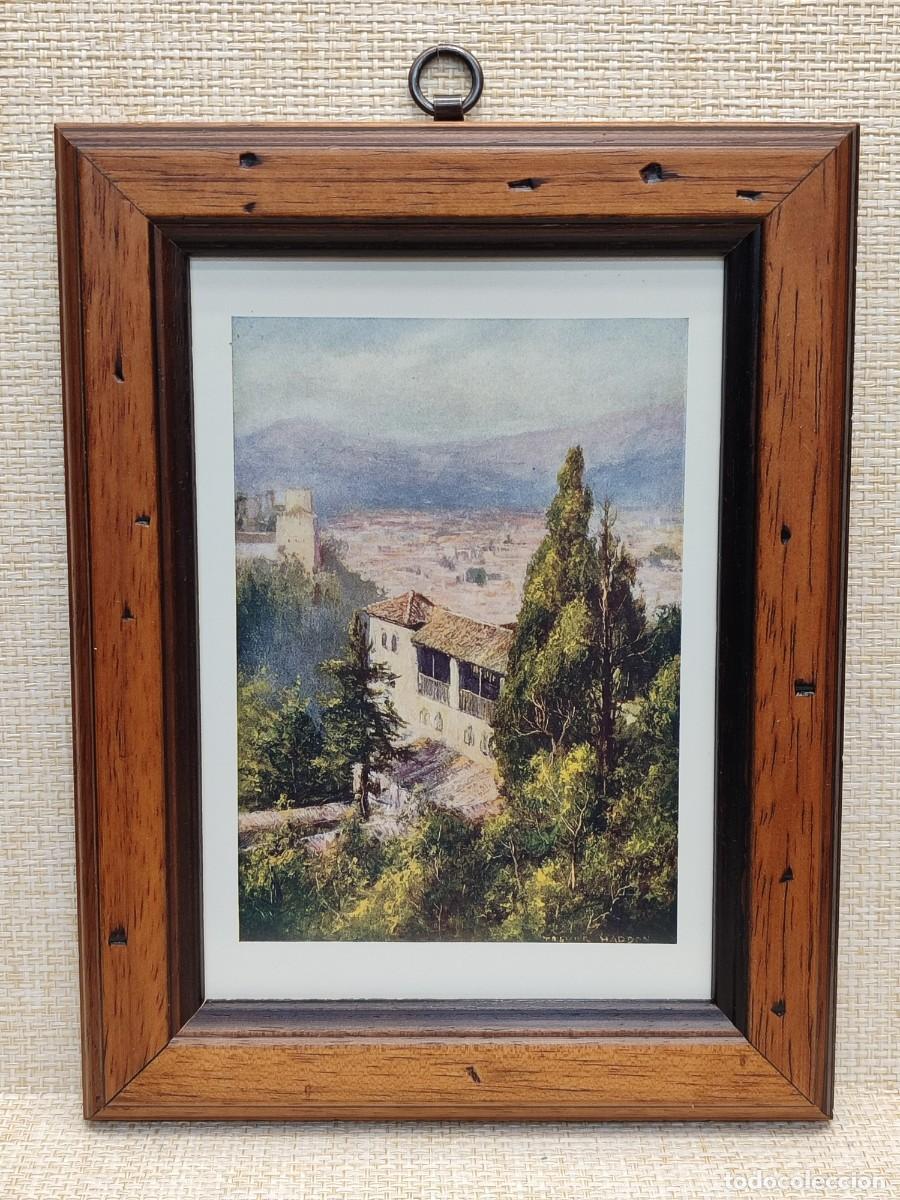 Arte: Vistas de la Alhambra Granada, Trevor Haddon . Southern Spain A. F. Calvert . 1908. Cuadro