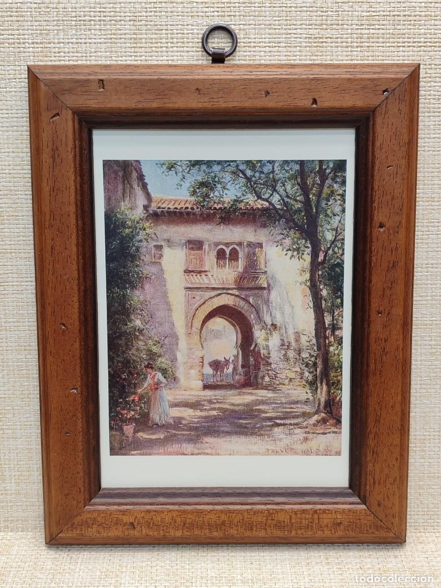 Arte: Puerta del vino, Alhambra, Granada, Trevor Haddon . Southern Spain A. F. Calvert . 1908. Cuadro