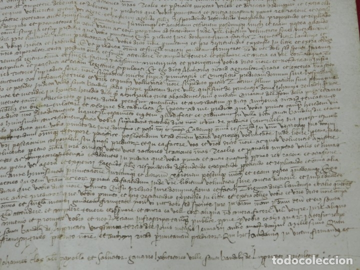 Arte: (M) Pergamino Manuscrito de San Boi de Llobregat año 1530, 43x37 cm, Señales de uso Normales - Foto 5 - 172821038