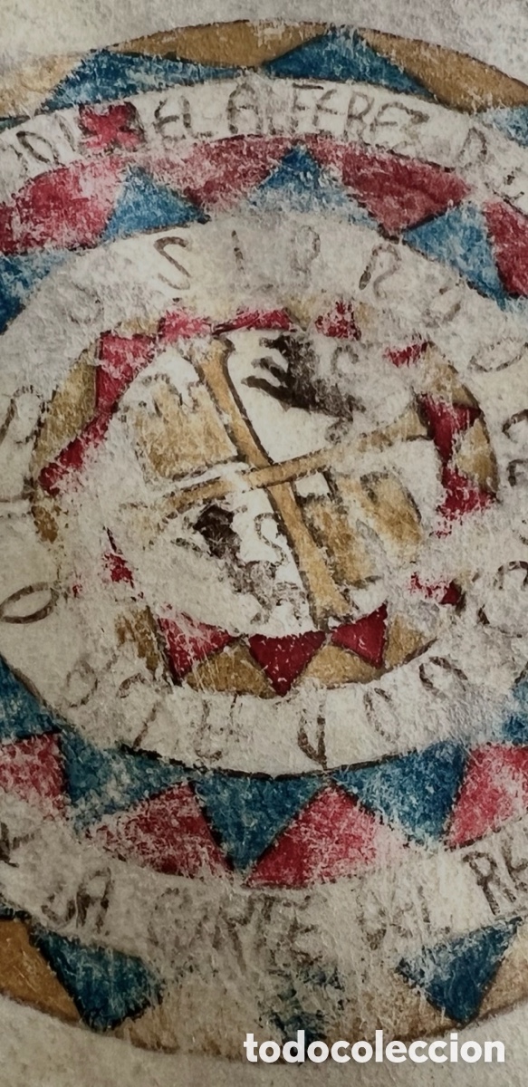 Arte: 1636, Manuscrito en Pergamino, Juro