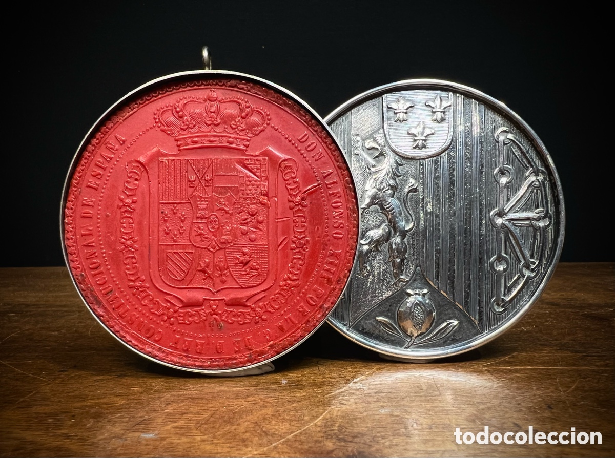 Arte: Gran sello Real, plata y cera
