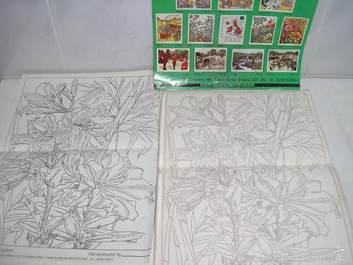 Arte: CUADRO PARA PINTAR EN TELA FLORES - Foto 2