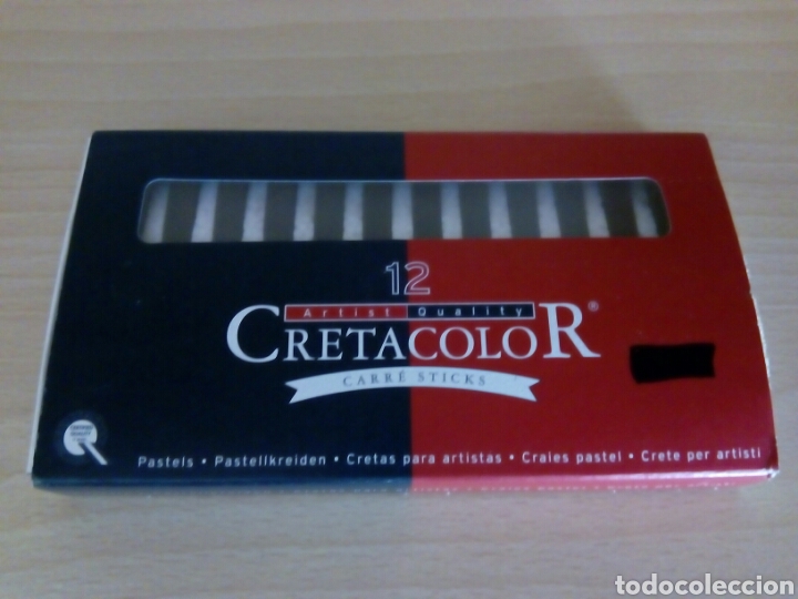 Arte: CRETACOLOR 12 Barras Pastel - Oscuras - Foto 1
