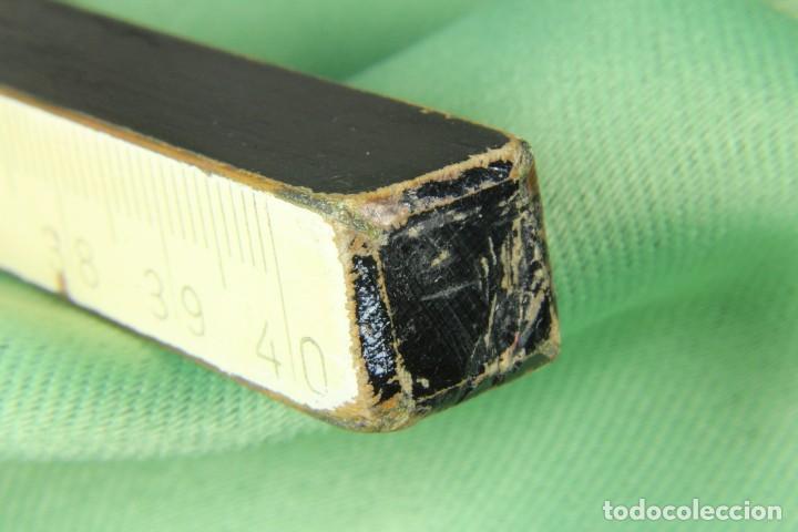 Arte: Regla de madera con escala en cm. S.XX. - Foto 8