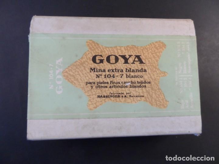 Arte: CAJA 12 MINAS EXTRABLANDAS. GOYA. .BLANCO. SIGLO XX. COMPLETA