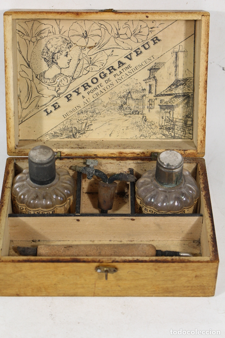 Arte: set antiguo le pyrograveur - Foto 2