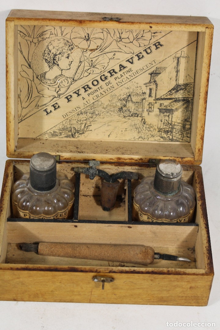 Arte: set antiguo le pyrograveur - Foto 1
