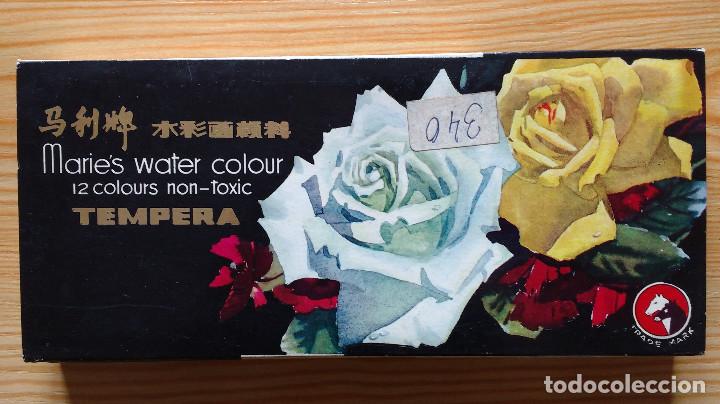 Arte: CAJA CON 12 BOTECITOS DE TEMPERA MARIES WATERCOLOR - Foto 1
