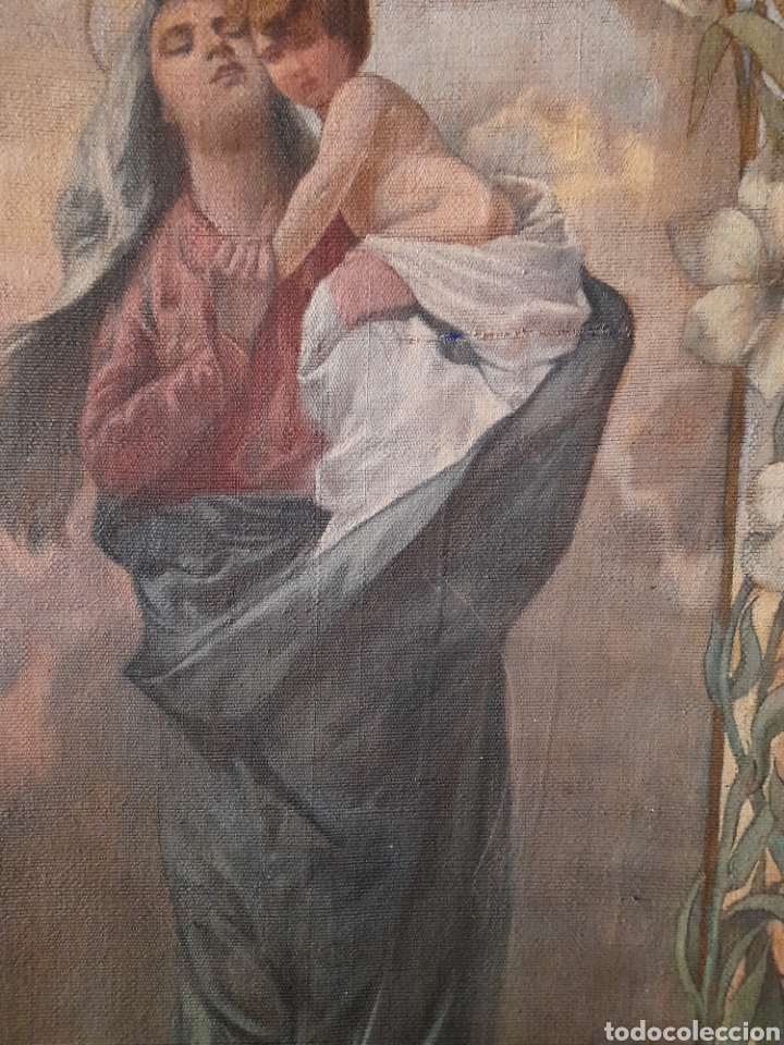 Arte: Antiguo tapiz modernista - Foto 3