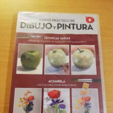 Arte: CURSO PRÁCTICO DE DIBUJO Y PINTURA Nº 9 (TÉCNICAS VARIAS / ACUARELA) DVD PRECINTADO. Lote 310642258