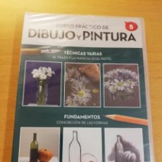Arte: CURSO PRÁCTICO DE DIBUJO Y PINTURA Nº 5 (TÉCNICAS VARIAS / FUNDAMENTOS) DVD PRECINTADO