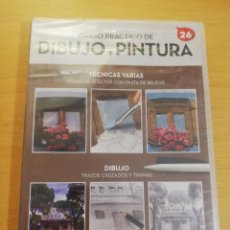 Arte: CURSO PRÁCTICO DE DIBUJO Y PINTURA Nº 26 (GOUACHE / TRAZOS CRUZADOS Y TRAMAS) DVD PRECINTADO