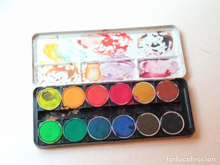 Arte: CAJ A DE ACUARELAS USADAS - Foto 1