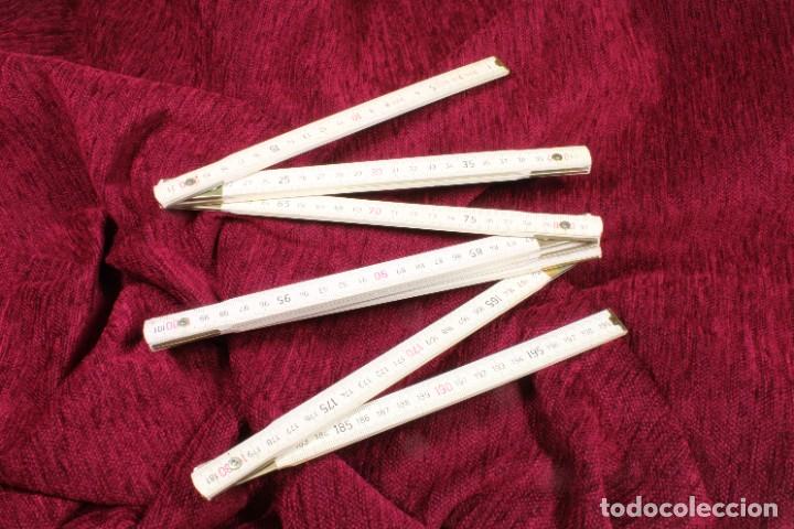 Arte: Regla de madera plegable. 2 m. Folding wooden ruler. - Foto 1