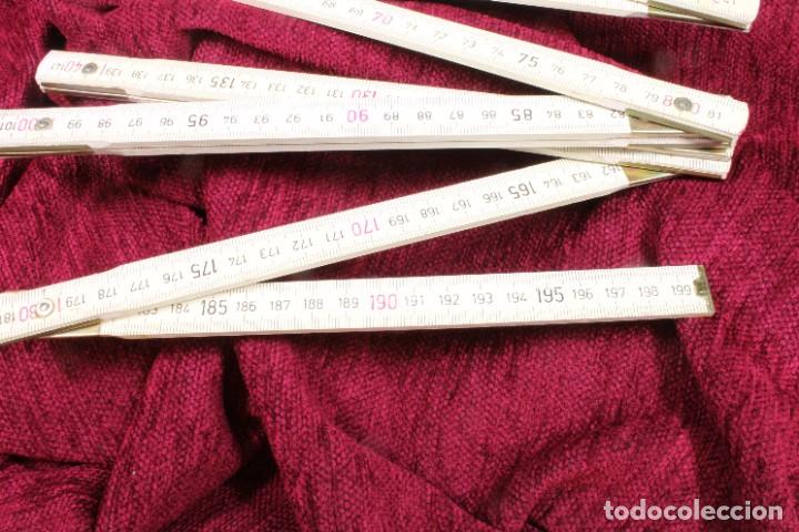 Arte: Regla de madera plegable. 2 m. Folding wooden ruler. - Foto 5