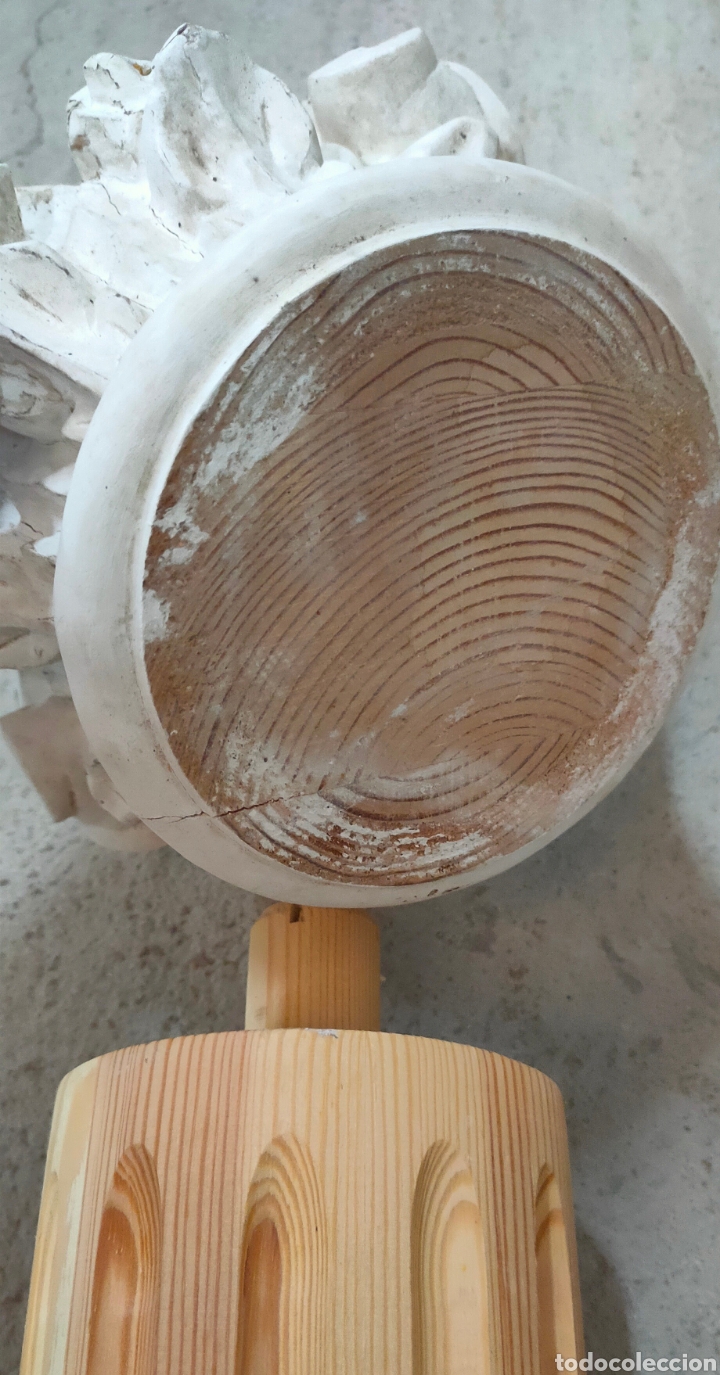 Arte: 4 Columnas estriadas de madera - Foto 2