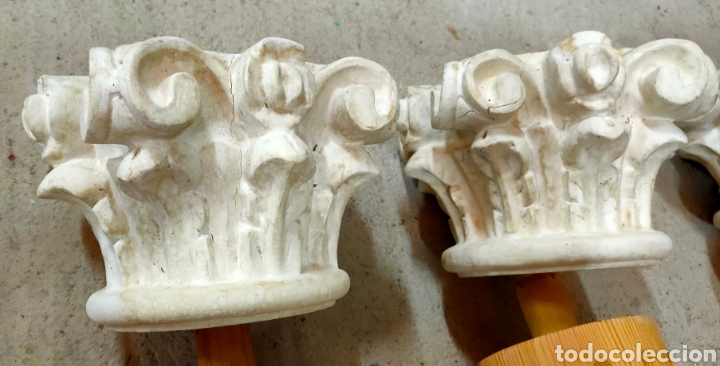 Arte: 4 Columnas estriadas de madera - Foto 3