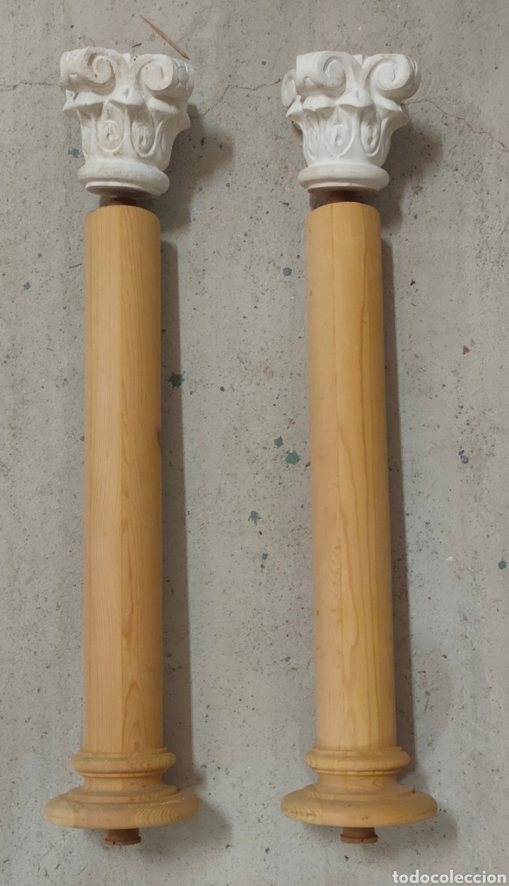 Arte: 2 Columnas de madera - Foto 1