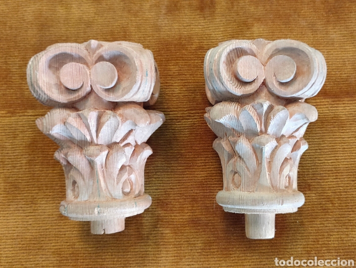 Arte: 2 Capiteles de madera - Foto 2