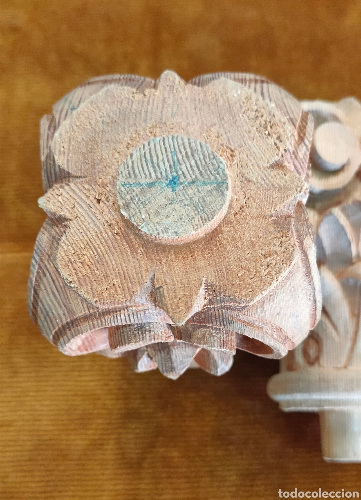 Arte: 2 Capiteles de madera - Foto 3