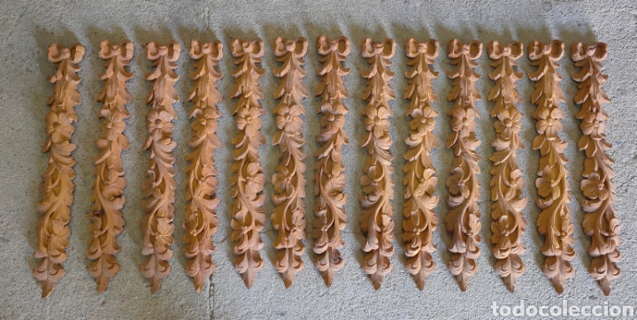 Arte: 9 Adornos tallados en madera - Foto 2