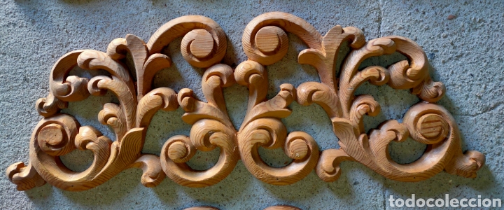Arte: 3 adornos tallados en madera - Foto 2